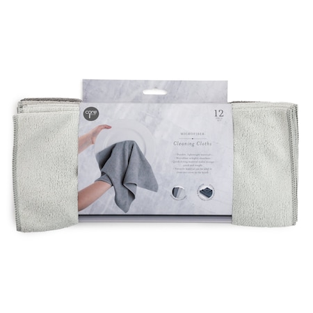 Core Kitchen 14x17.7in 12pc Microfiber Cleaning Cloth - FG/HZ/PW/GT 37543